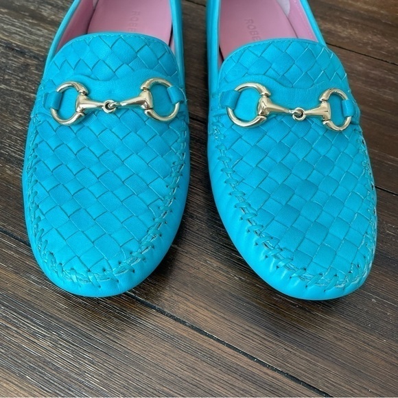 Robert Zur Perlata Bit Loafer in Aqua True Glove - Picture 3 of 12